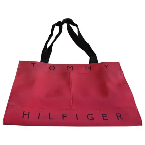 Pre-owned Tommy Hilfiger Handbag In Red