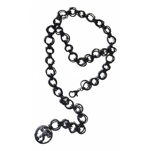 Pre-owned Moschino Long Necklace In Black