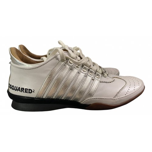 Pre-owned Dsquared2 251 Low Trainers In White