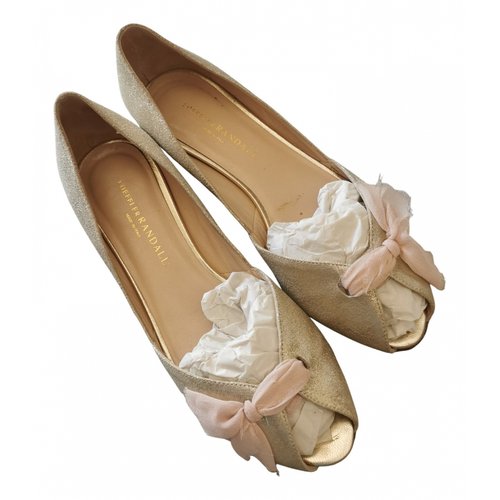 Pre-owned Loeffler Randall Leather Ballet Flats In Pink