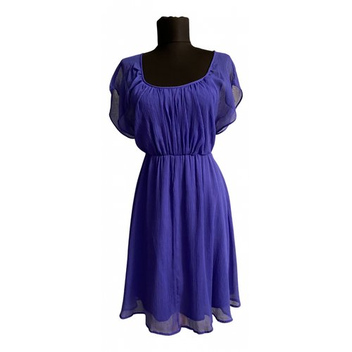 Pre-owned Vila Mid-length Dress In Purple