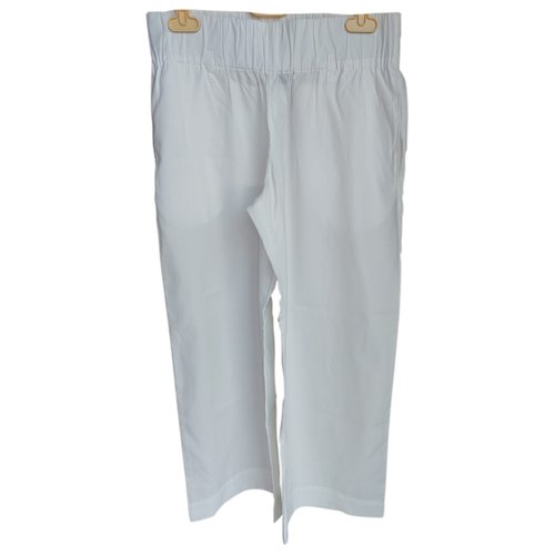 Pre-owned Aspesi Large Pants In White