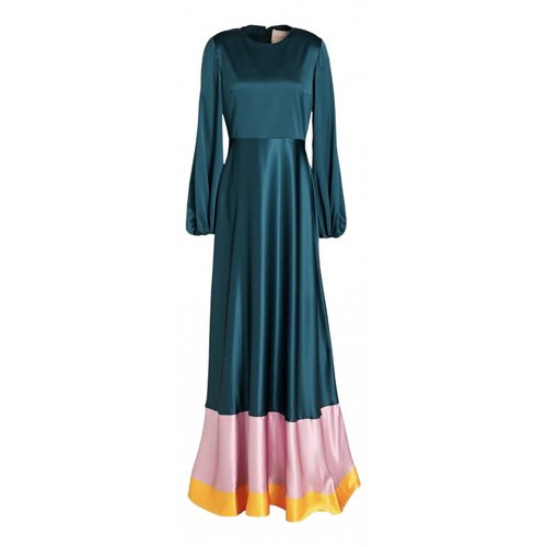 Pre-owned Roksanda Silk Maxi Dress In Multicolour