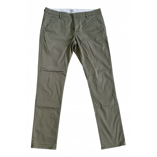 Pre-owned Dondup Trousers In Green