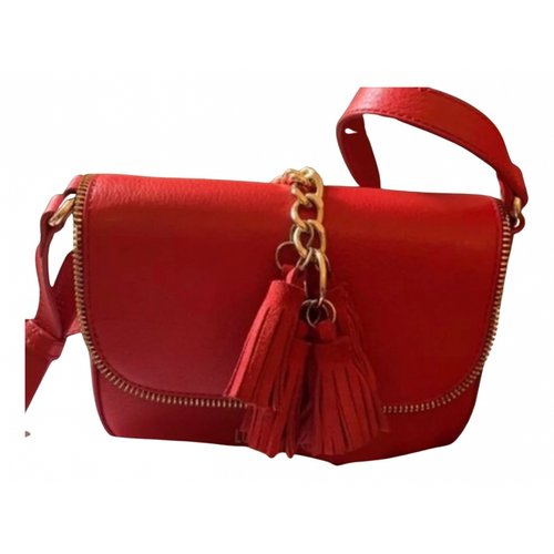 Pre-owned Moschino Love Leather Crossbody Bag In Red