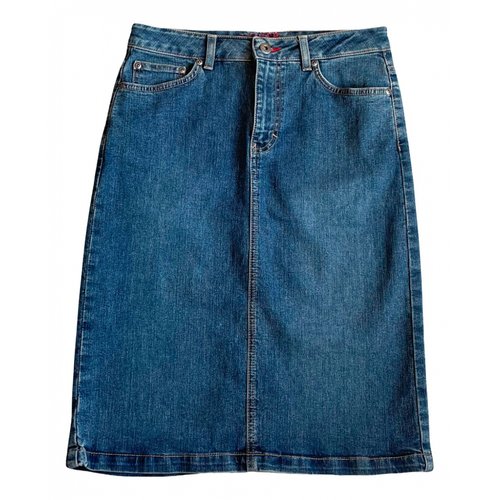 Pre-owned Tommy Hilfiger Mid-length Skirt In Blue