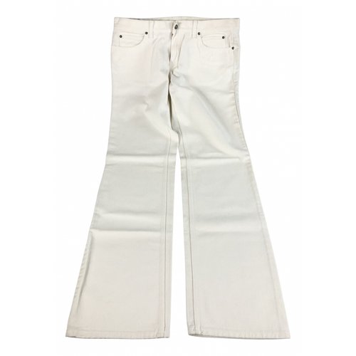 Pre-owned Gucci Jeans In White