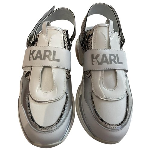 Pre-owned Karl Lagerfeld Leather Sandal In Multicolour