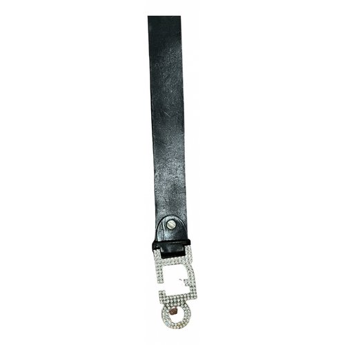 Pre-owned Roccobarocco Leather Belt In Black