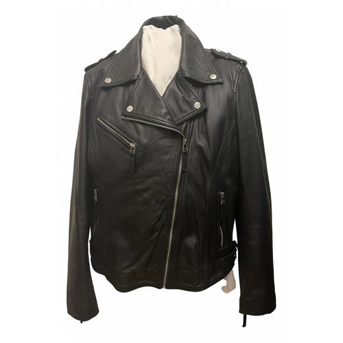 Pre-owned Bolongaro Trevor Leather Jacket In Black