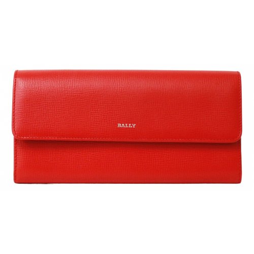 Pre-owned Bally Leather Wallet In Red