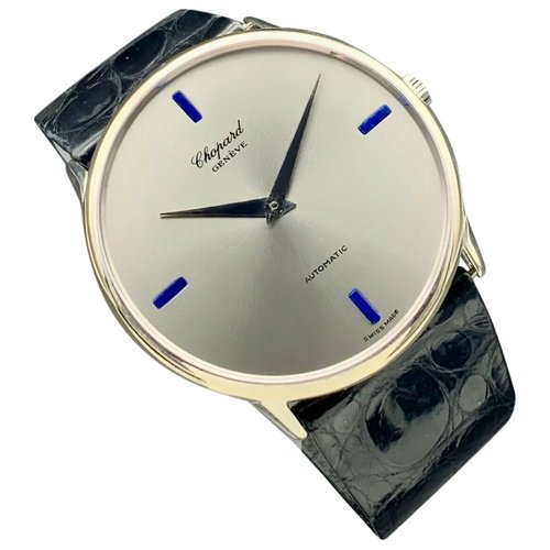 Pre-owned Chopard White Gold Watch In Black