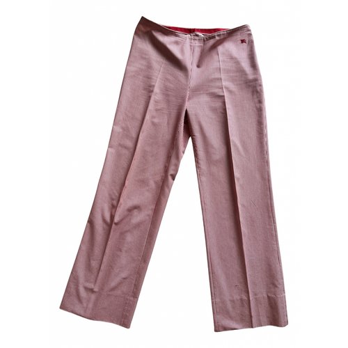 Pre-owned Burberry Chino Pants In Red