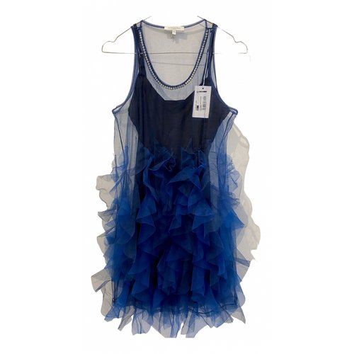 Pre-owned Patrizia Pepe Mini Dress In Blue