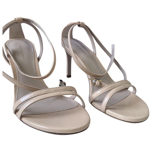 Pre-owned Stuart Weitzman Leather Sandal In Pink