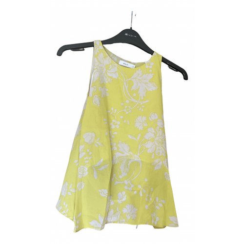Pre-owned A.l.c Silk Camisole In Yellow