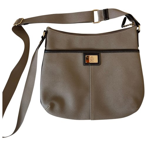 Pre-owned Bogner Leather Handbag In Grey