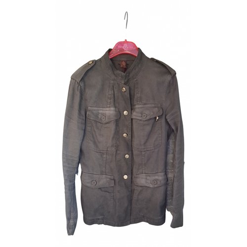 Pre-owned Dondup Linen Jacket In Khaki