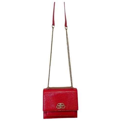 Pre-owned Balenciaga Sharp Leather Handbag In Red