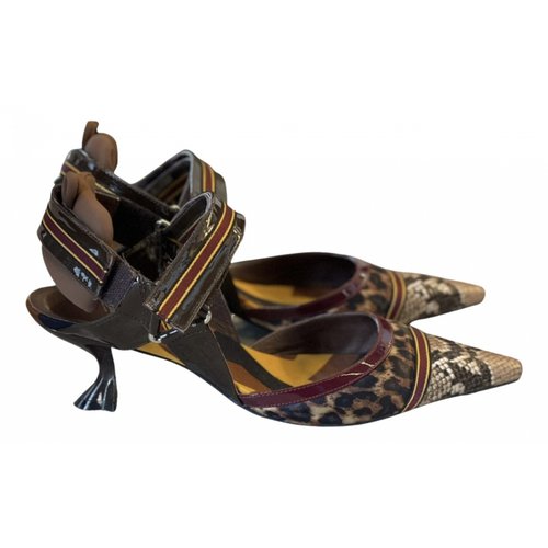 Pre-owned Jeffrey Campbell Patent Leather Sandals In Multicolour