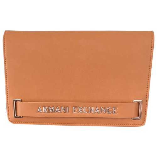 Pre-owned Emporio Armani Leather Handbag In Beige
