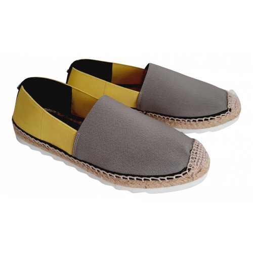 Pre-owned Pollini Cloth Espadrilles In Grey