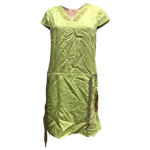 Pre-owned One Step Mid-length Dress In Green