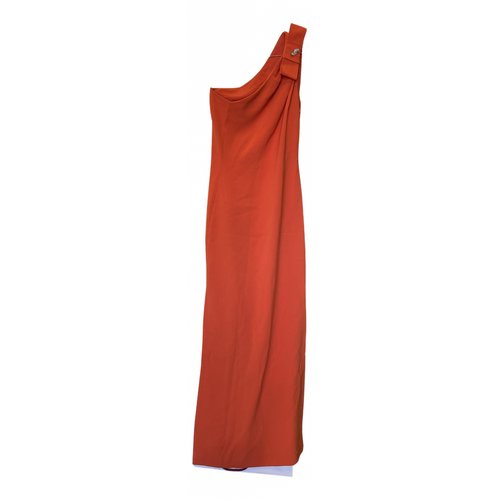 Pre-owned Moschino Dress In Orange