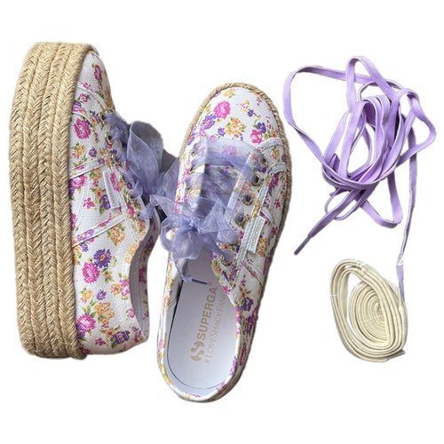 Pre-owned Loveshackfancy Cloth Espadrilles In Multicolour