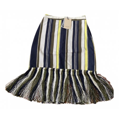 Pre-owned Zeus + Dione Silk Mid-length Skirt In Multicolour