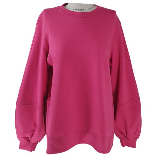 Pre-owned Ganni Sweatshirt In Pink