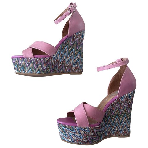Pre-owned Jeffrey Campbell Leather Sandals In Multicolour