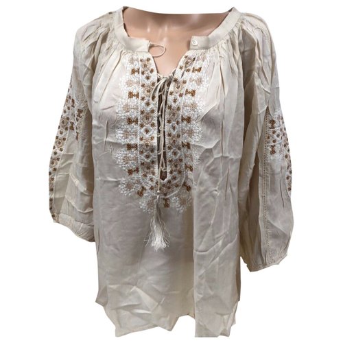 Pre-owned Melissa Odabash Blouse In Beige