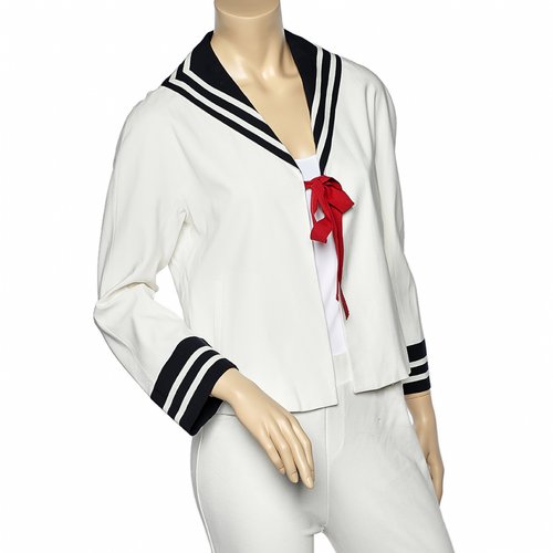 Pre-owned Moschino Cheap And Chic Jacket In White