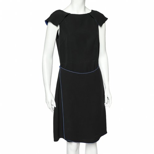Pre-owned Giorgio Armani Silk Dress In Black