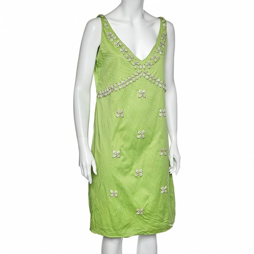 Pre-owned Moschino Dress In Green