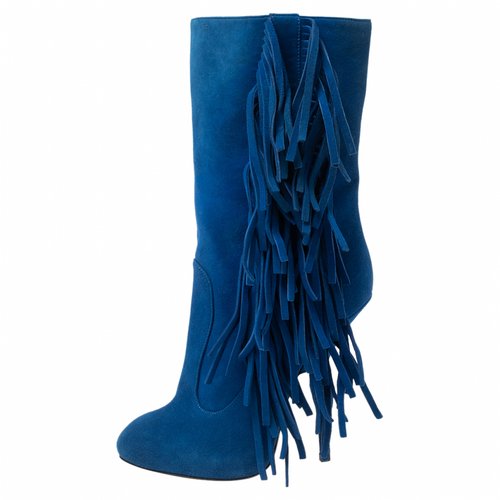 Pre-owned Giuseppe Zanotti Boots In Blue