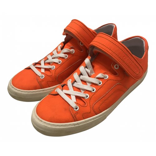 Pre-owned Pierre Hardy Low Trainers In Orange