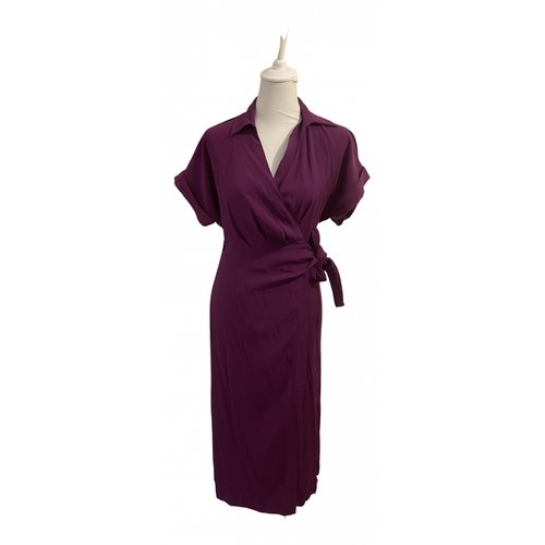 Pre-owned Massimo Dutti Mid-length Dress In Purple