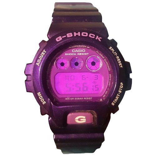 Pre-owned G-shock Watch In Purple