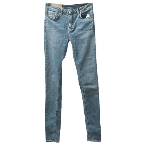 Pre-owned Blk Dnm Straight Jeans In Blue