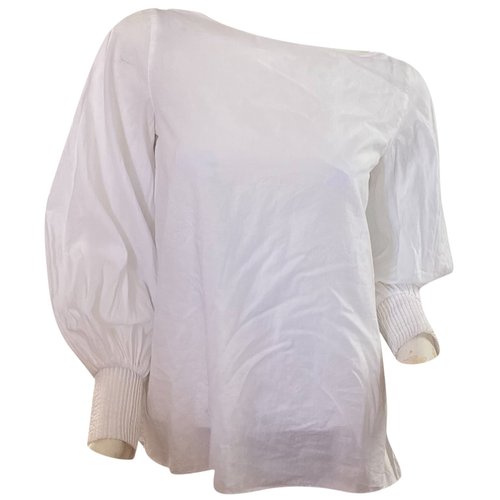 Pre-owned Massimo Dutti Blouse In White