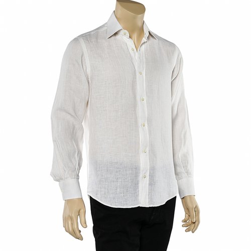 Pre-owned Saint Laurent Linen Shirt In White