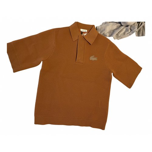 Pre-owned Lacoste Polo Shirt In Camel