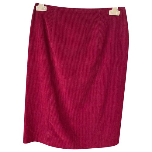 Pre-owned John Galliano Mini Skirt In Red