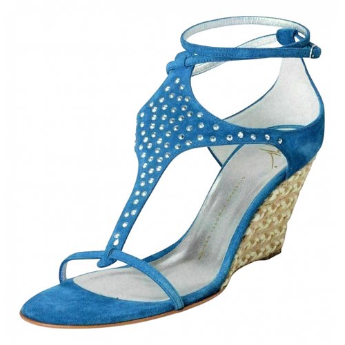 Pre-owned Giuseppe Zanotti Sandals In Blue