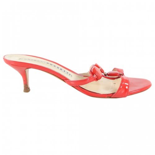 Pre-owned Fratelli Rossetti Leather Sandals In Red