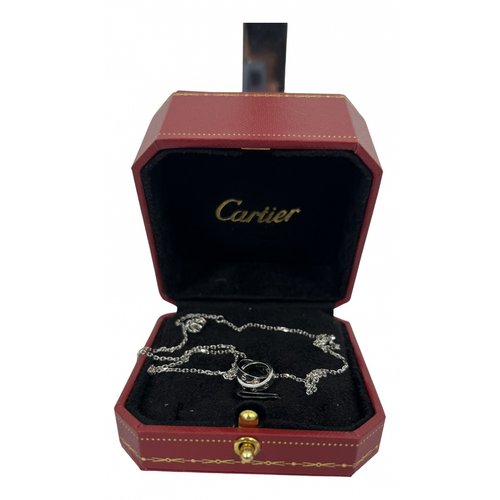 Pre-owned Cartier Love White Gold Necklace In Silver