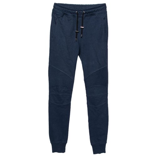 Pre-owned Balmain Trousers In Navy