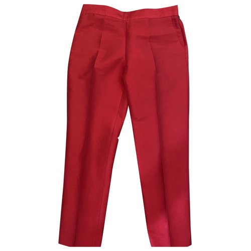 Pre-owned Alberto Biani Chino Pants In Red